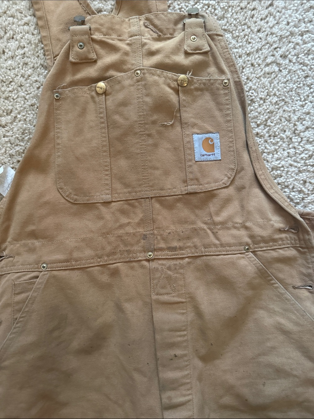 Vintage 90s Carhartt Overalls USA 38 x 36